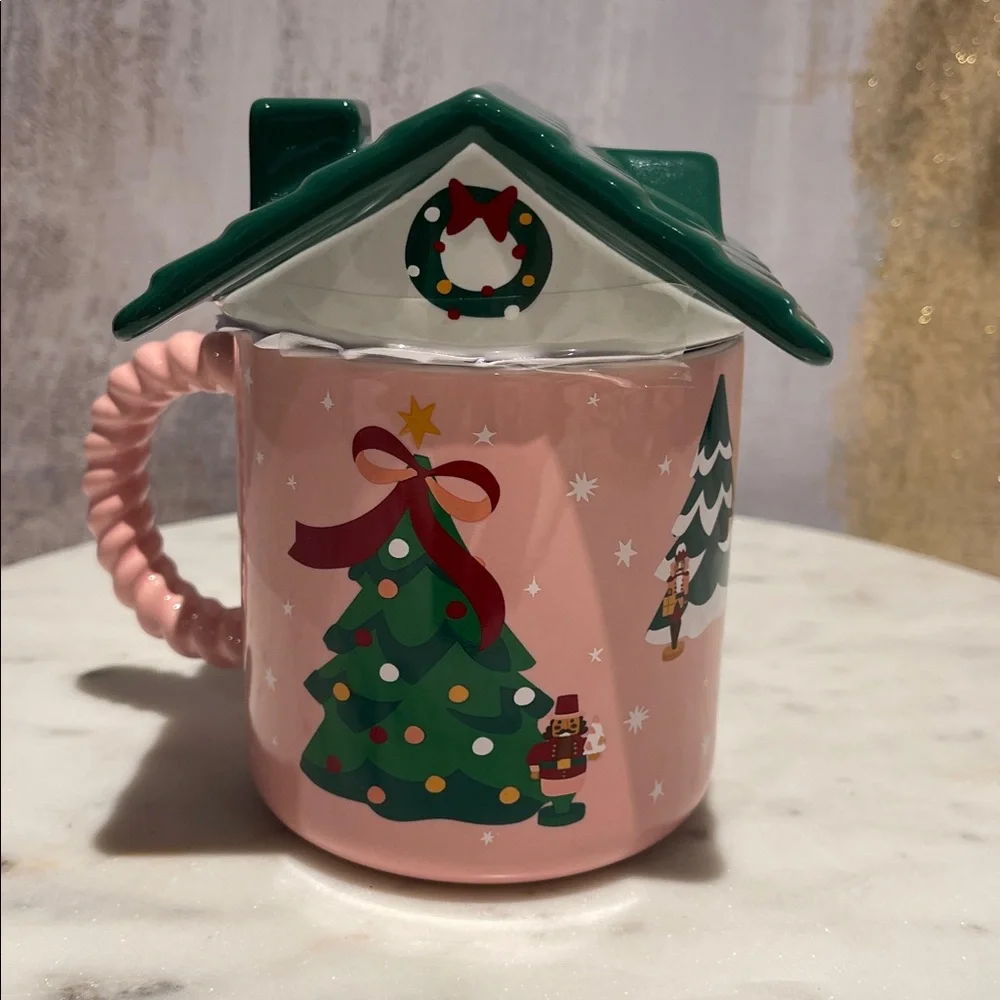 STARBUCKS 2025 - Holiday Bear Mug with Green Roof - Picture 3 of 6